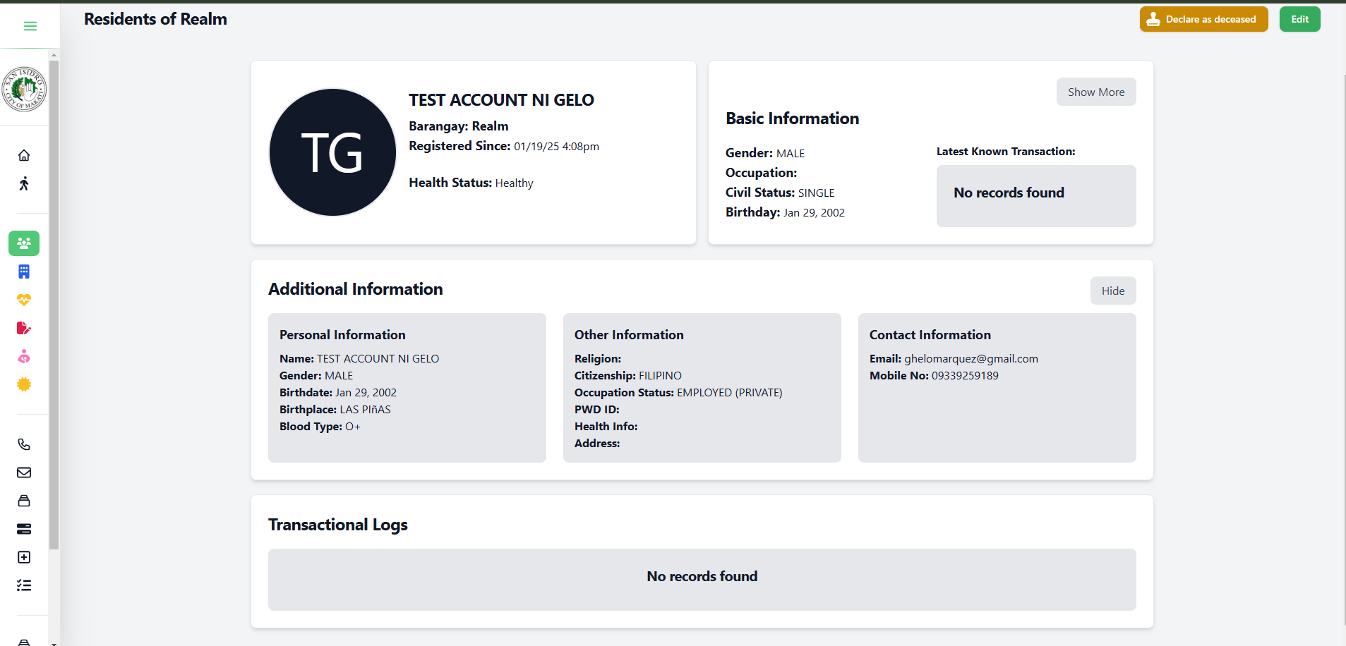 Barangay Operations Barangay Automted Records Solutions - BARS - Metro Manila - Philippines - Barangay Solutions - Barangay System - Online Barangay Management System